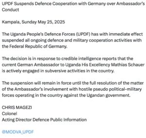 UPDF STATEMENT