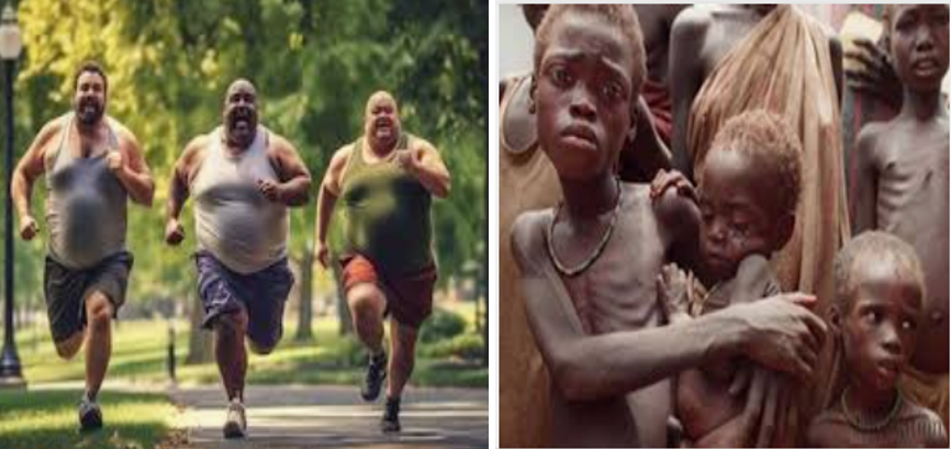 Bamwe baba babuze ibyo barya, abandi nabo bari kwirukanka kugira ngo bibashiremo