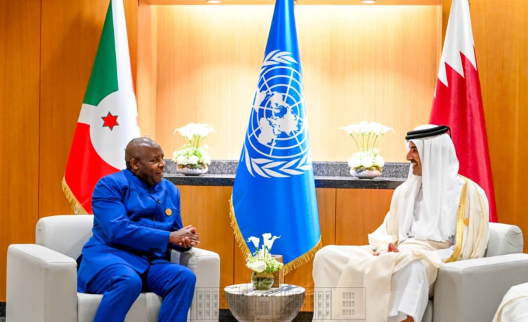 Perezida Ndayishimiye Evariste akebuye minisitiri wiwe Qatar ibiha umugisha